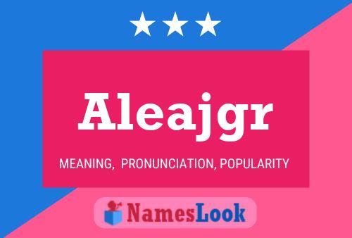 ملصق اسم Aleajgr