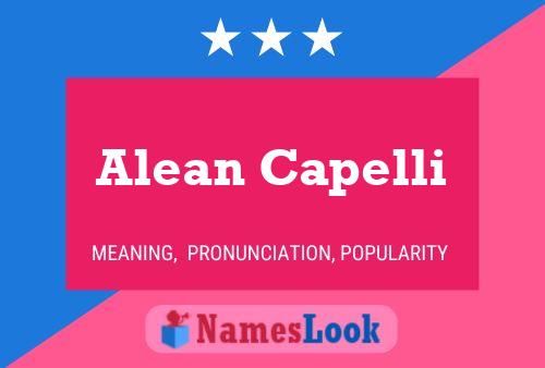 ملصق اسم Alean Capelli