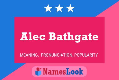 ملصق اسم Alec Bathgate