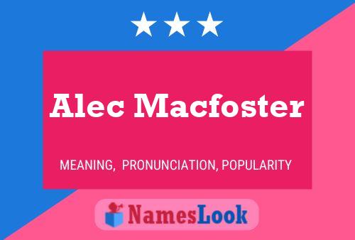 ملصق اسم Alec Macfoster