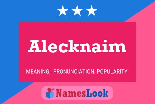 ملصق اسم Alecknaim