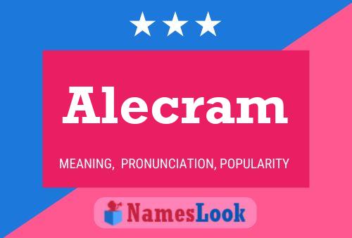 ملصق اسم Alecram