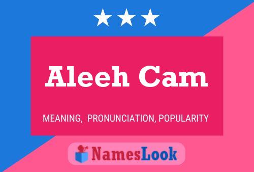 ملصق اسم Aleeh Cam