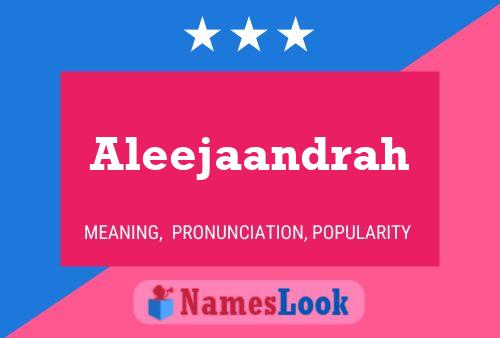 ملصق اسم Aleejaandrah