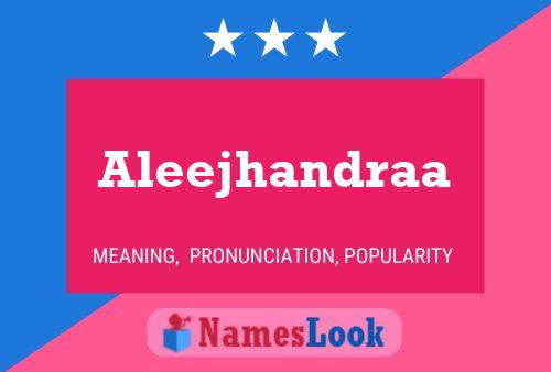 ملصق اسم Aleejhandraa