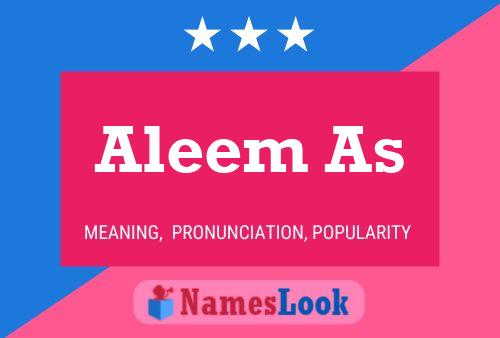 ملصق اسم Aleem As