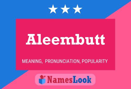 ملصق اسم Aleembutt