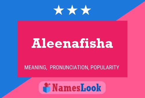 ملصق اسم Aleenafisha