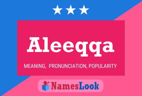 ملصق اسم Aleeqqa