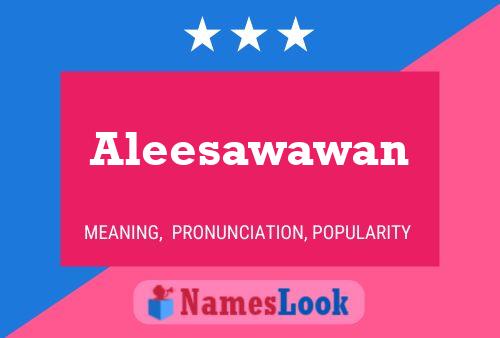 ملصق اسم Aleesawawan