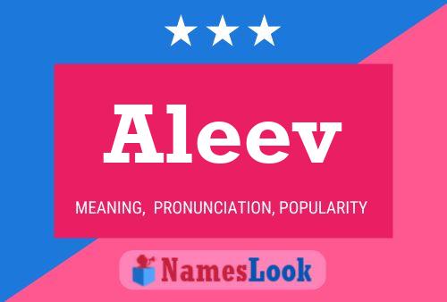 ملصق اسم Aleev