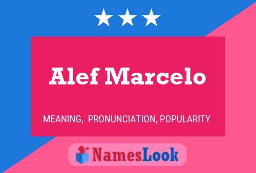 ملصق اسم Alef Marcelo