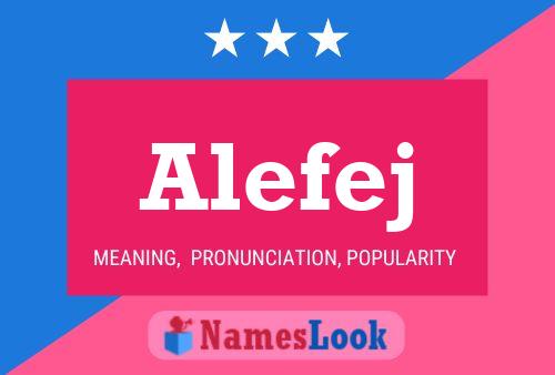 ملصق اسم Alefej