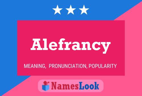 ملصق اسم Alefrancy