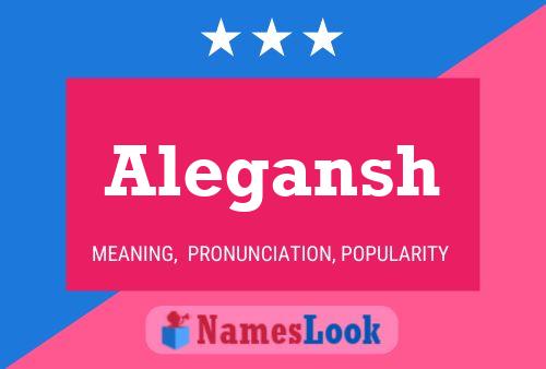 ملصق اسم Alegansh