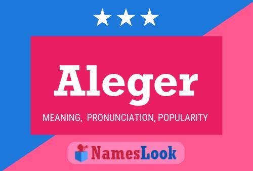 ملصق اسم Aleger