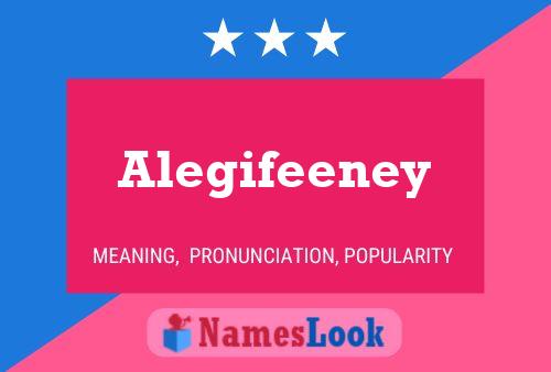 ملصق اسم Alegifeeney