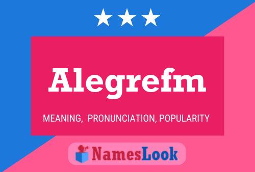 ملصق اسم Alegrefm