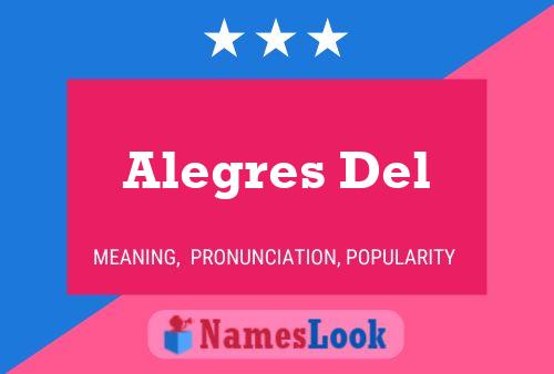 ملصق اسم Alegres Del