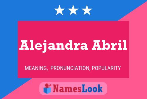 ملصق اسم Alejandra Abril