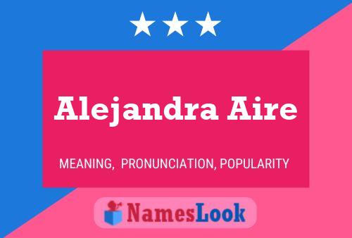 ملصق اسم Alejandra Aire