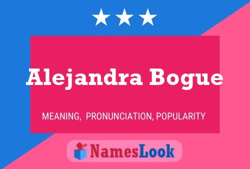 ملصق اسم Alejandra Bogue