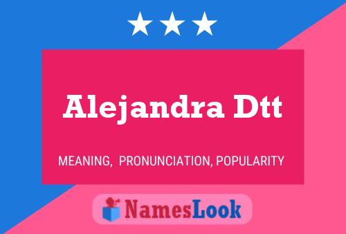 ملصق اسم Alejandra Dtt