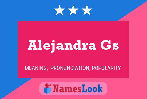 ملصق اسم Alejandra Gs