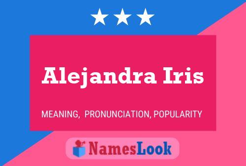 ملصق اسم Alejandra Iris