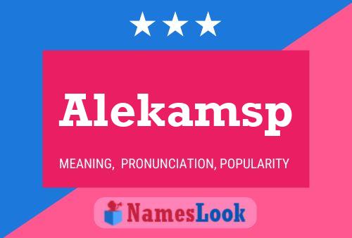 ملصق اسم Alekamsp