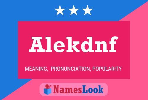 ملصق اسم Alekdnf