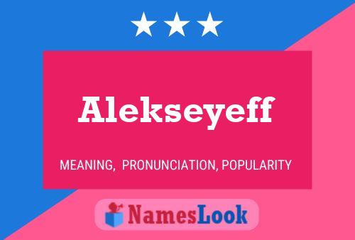 ملصق اسم Alekseyeff