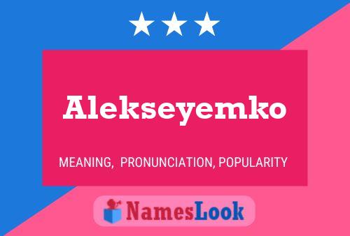 ملصق اسم Alekseyemko