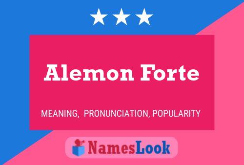 ملصق اسم Alemon Forte