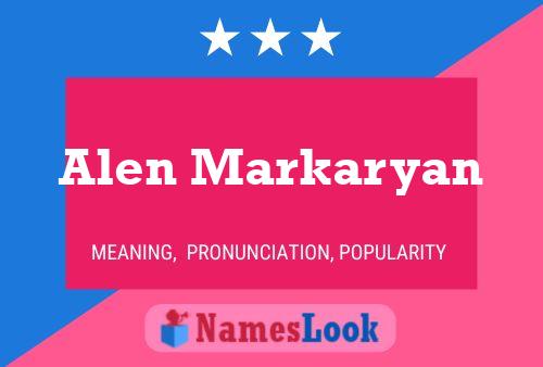 ملصق اسم Alen Markaryan