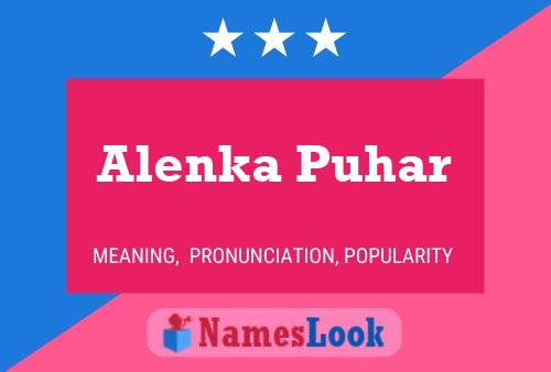 ملصق اسم Alenka Puhar