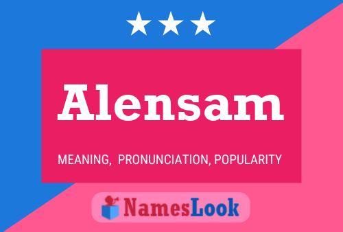 ملصق اسم Alensam