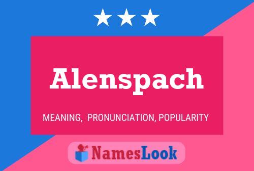 ملصق اسم Alenspach