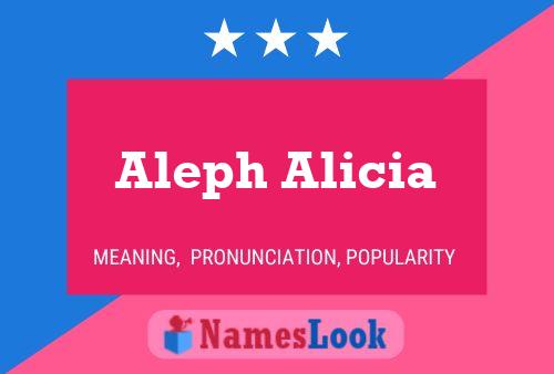 ملصق اسم Aleph Alicia