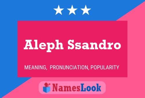 ملصق اسم Aleph Ssandro