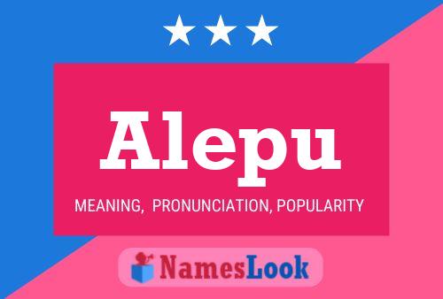 ملصق اسم Alepu