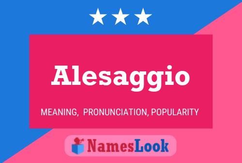 ملصق اسم Alesaggio