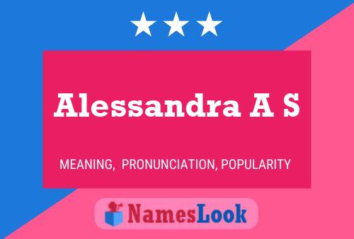 ملصق اسم Alessandra A S