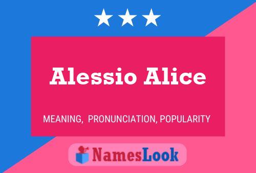 ملصق اسم Alessio Alice