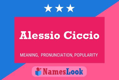 ملصق اسم Alessio Ciccio