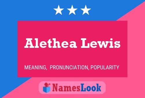 ملصق اسم Alethea Lewis