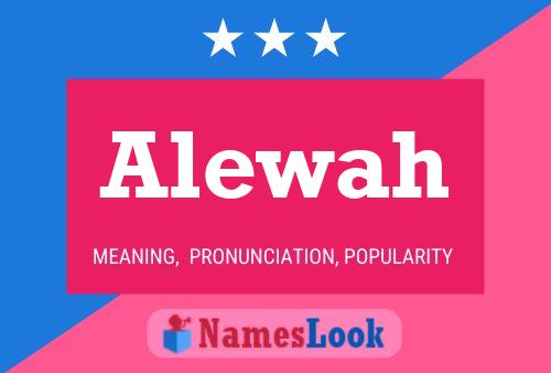 ملصق اسم Alewah