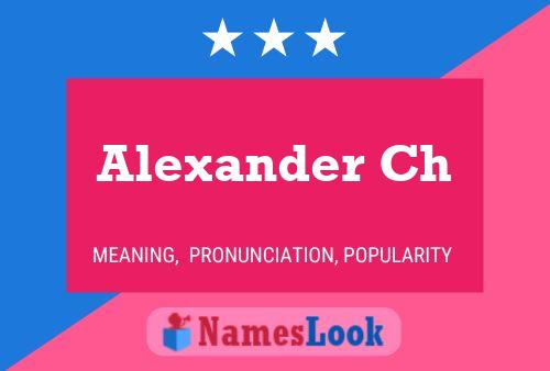 ملصق اسم Alexander Ch