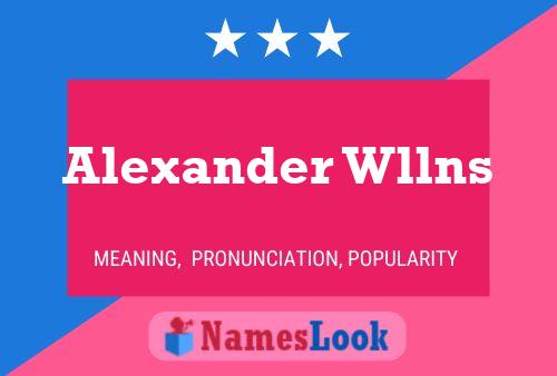 ملصق اسم Alexander Wllns