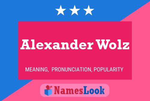 ملصق اسم Alexander Wolz